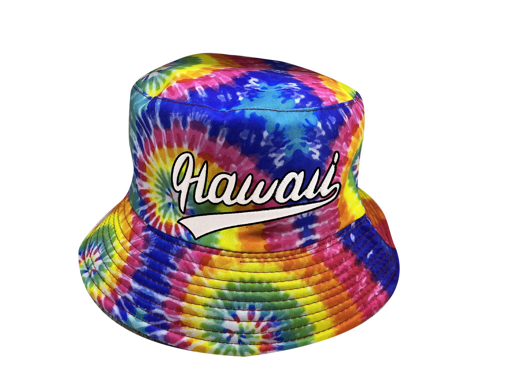 "Hawaii" Style Print Bucket Hat