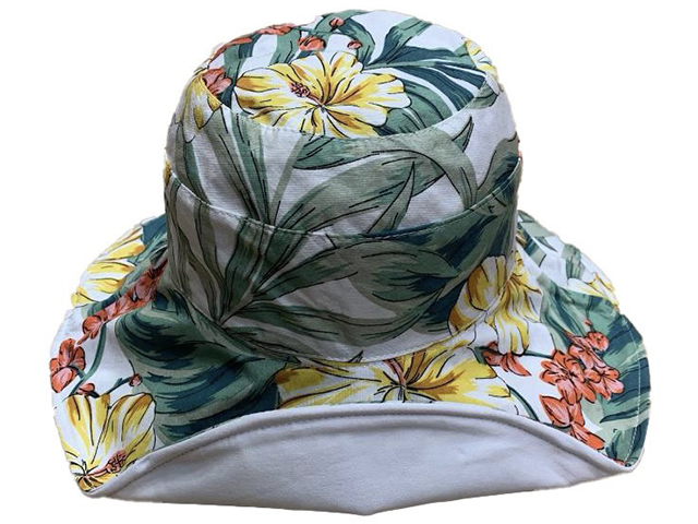 Tropical Print reversible Hat