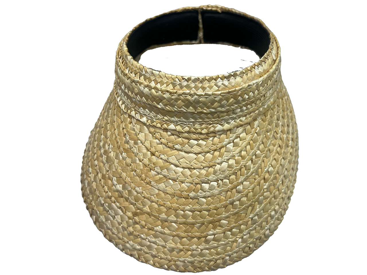 Natural Straw Visor Hat, MOQ-6/pk