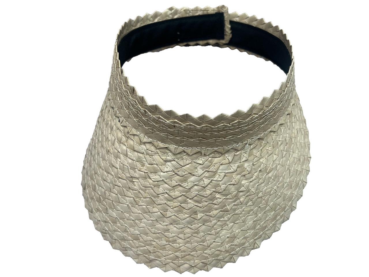 Natural Straw Visor Hat, MOQ-6/pk