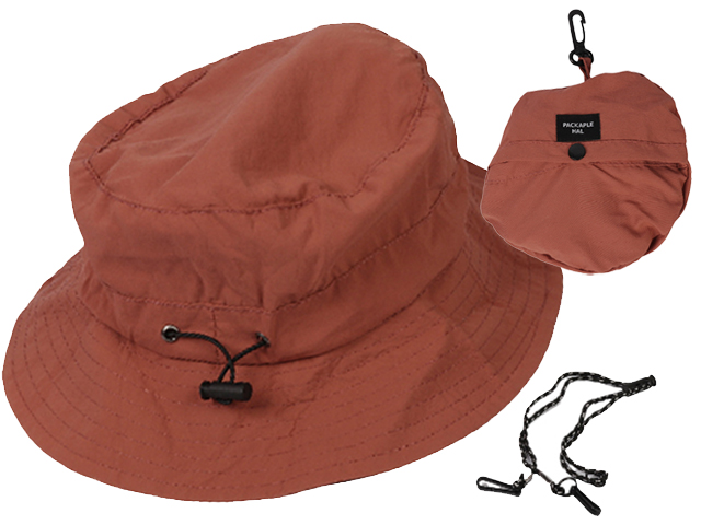 Maroon Foldable Pouch Dry Fit Hat, MOQ-6/pk