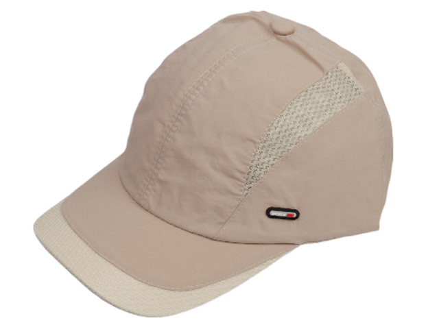 Khaki Dry Fit Fabric Baseball Cap, MOQ-6/pk - Click Image to Close