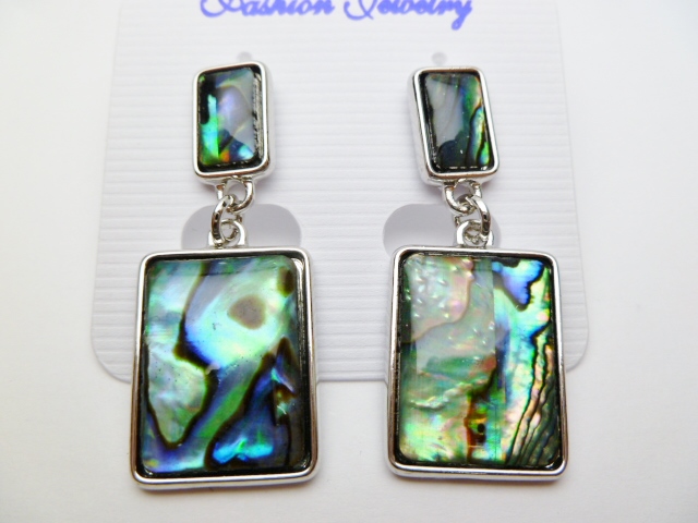 DCI-Abalone Triangle Dangling Earring