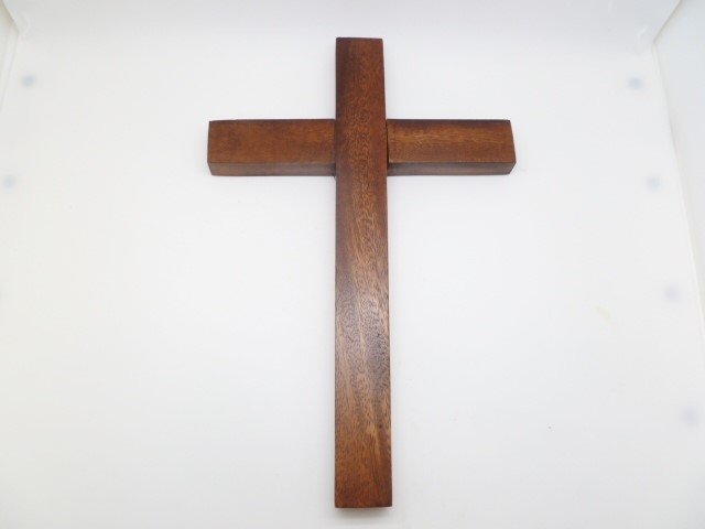 16" Cross Wood Carving / Sign