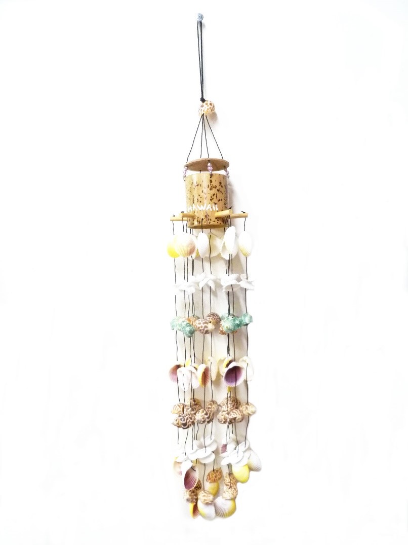 Special Order-40cm Hawaii Sea Shell Bamboo Windchime 60/cs