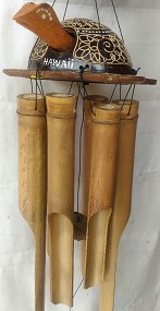 Special Order-40cm Hawaii Nodding Head Turtle Bamboo Windchime 1