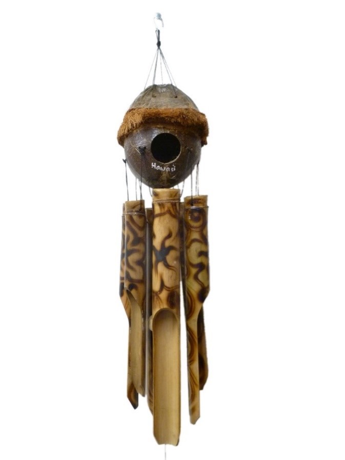 Special Order-40cm Hawaii Coconut Bird House Bamboo Windchime 10 - Click Image to Close