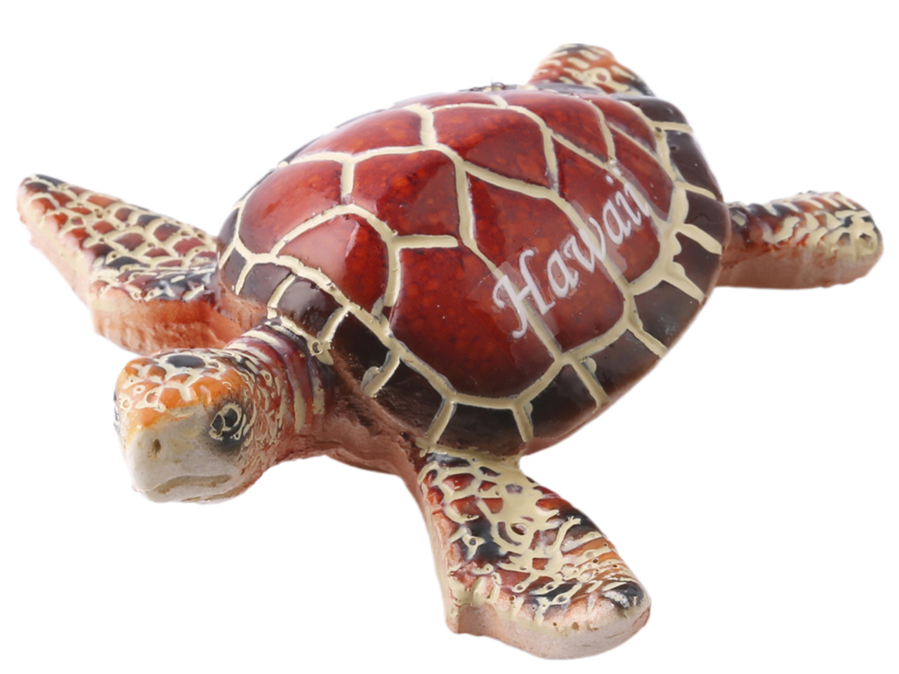 3.35" Hawaii Red Sea Turtle Resin Figurine, 90/cs, MOQ-6/pk