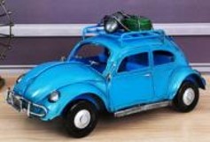 Special Order-Vintage Blue Beetle Collectable Model Car - Click Image to Close