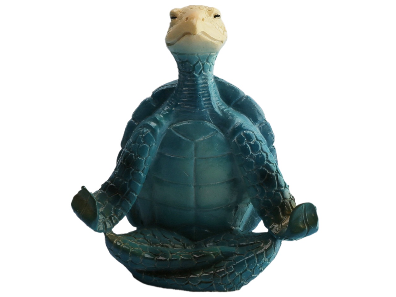 4"/10cm Resin Yoga Lotus Position Turtle Display, 36/cs, MOQ-4 - Click Image to Close