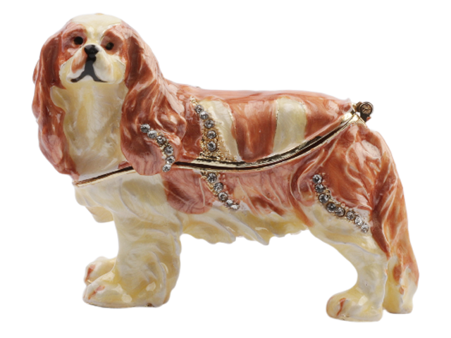 Spaniel Jewelry Trinket Box 9x3.8x6cm