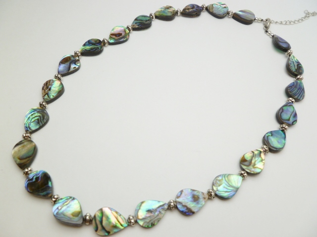 16x12mm Abalone Teardrop Shape Necklace