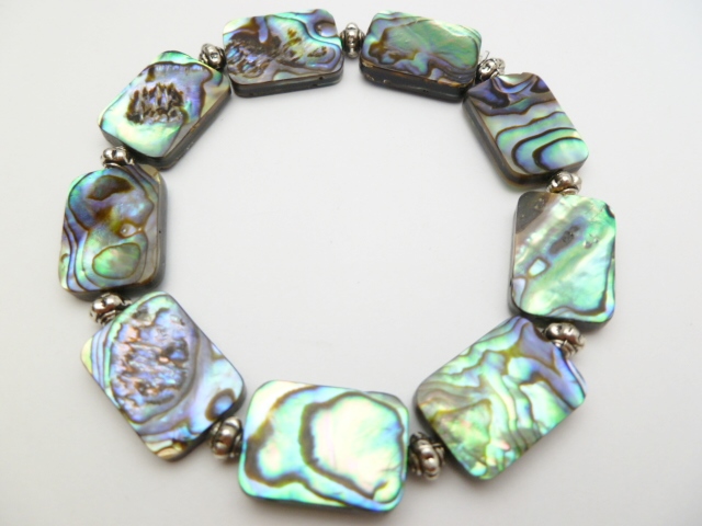 18x13mm Abalone Rectangle Shape Bracelet