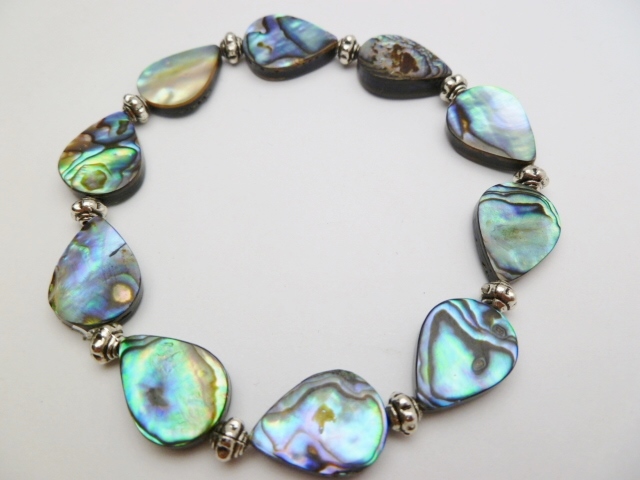 16x12mm Abalone Tear Drop Shape Bracelet