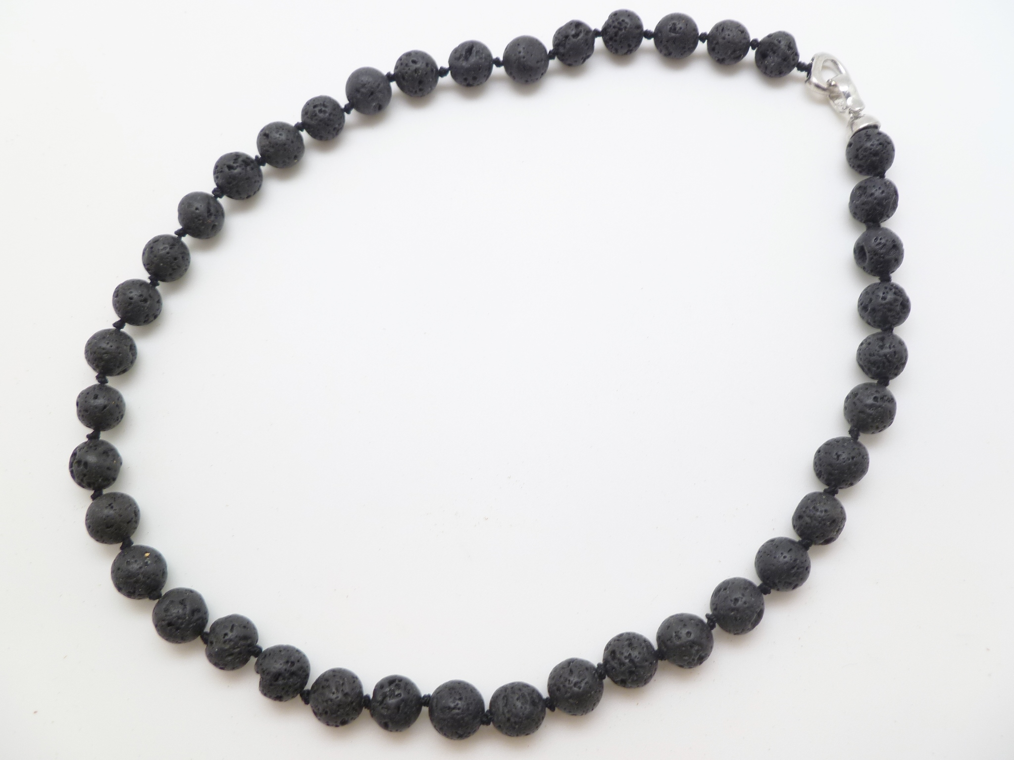 10mm Lava Rock 18" Necklace