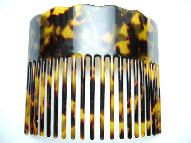 Brown & Black Faux Turtle Shell Hair Comb