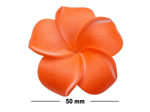 50mm Red Foam Flower Hair Clip