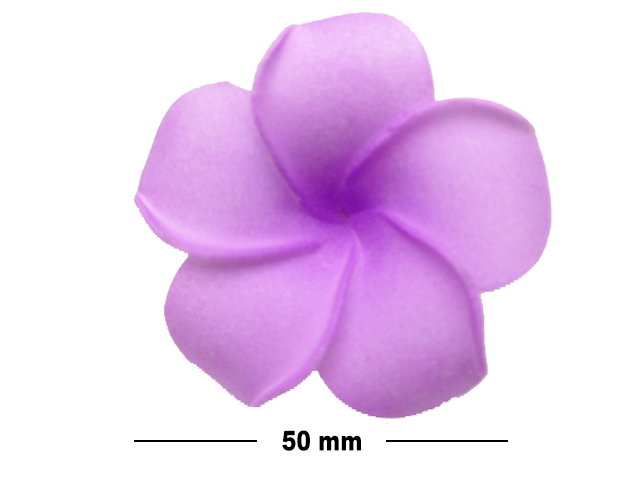 50mm Purple Foam Flower Hair Clip