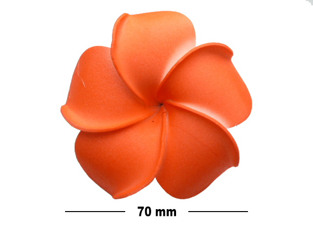 70mm Red Foam Flower Hair Clip