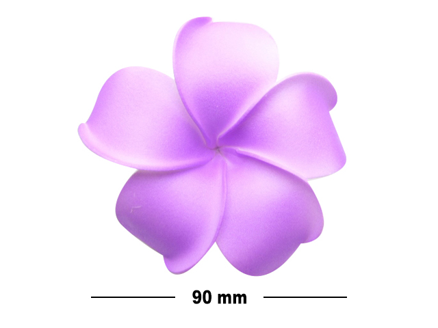 90mm Light Purple Foam Flower Hair Clip