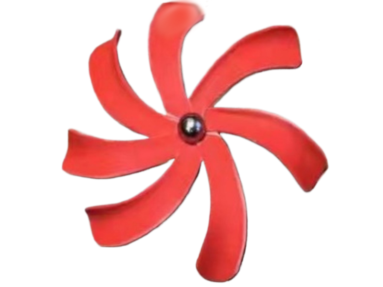 90mm Red Tiare w/ Pearl Bead Foam Flower Hair Clip