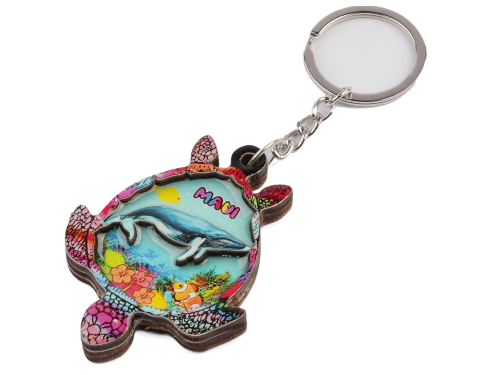 1-Printed Turtle Keychain -19206