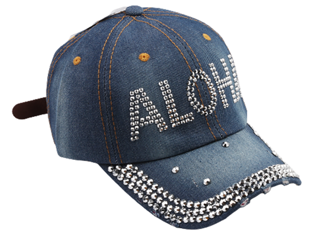 27b-Bling Bling Denim Cap-32315