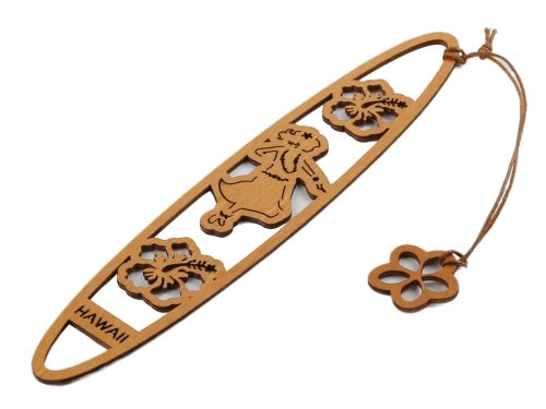 06-Oval Wood Bookmark