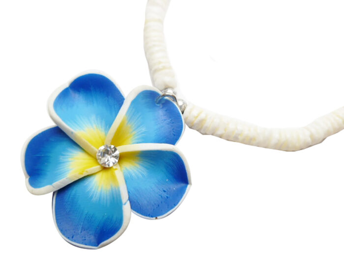 35mm Fimo Flower w/ 18" Clam Shell Necklace (20081-37)
