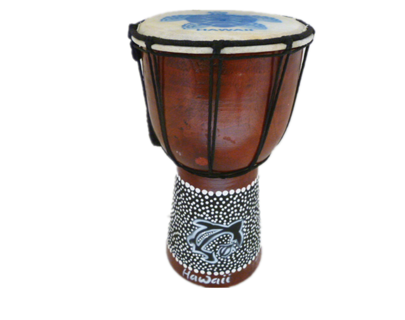 Special Order-25cm Hawaii Turtle Wood Drum In Light Brown