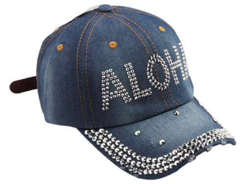 18-Bling Bling Denim Cap-32315