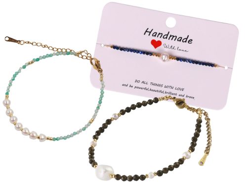18-Pearl & Faceted Stone Beads