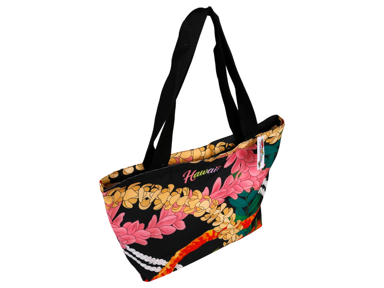 "Hawaii" Pikake Flower Print Beach Tote Bag 45x33x11cm, MOQ-4 - Image 3