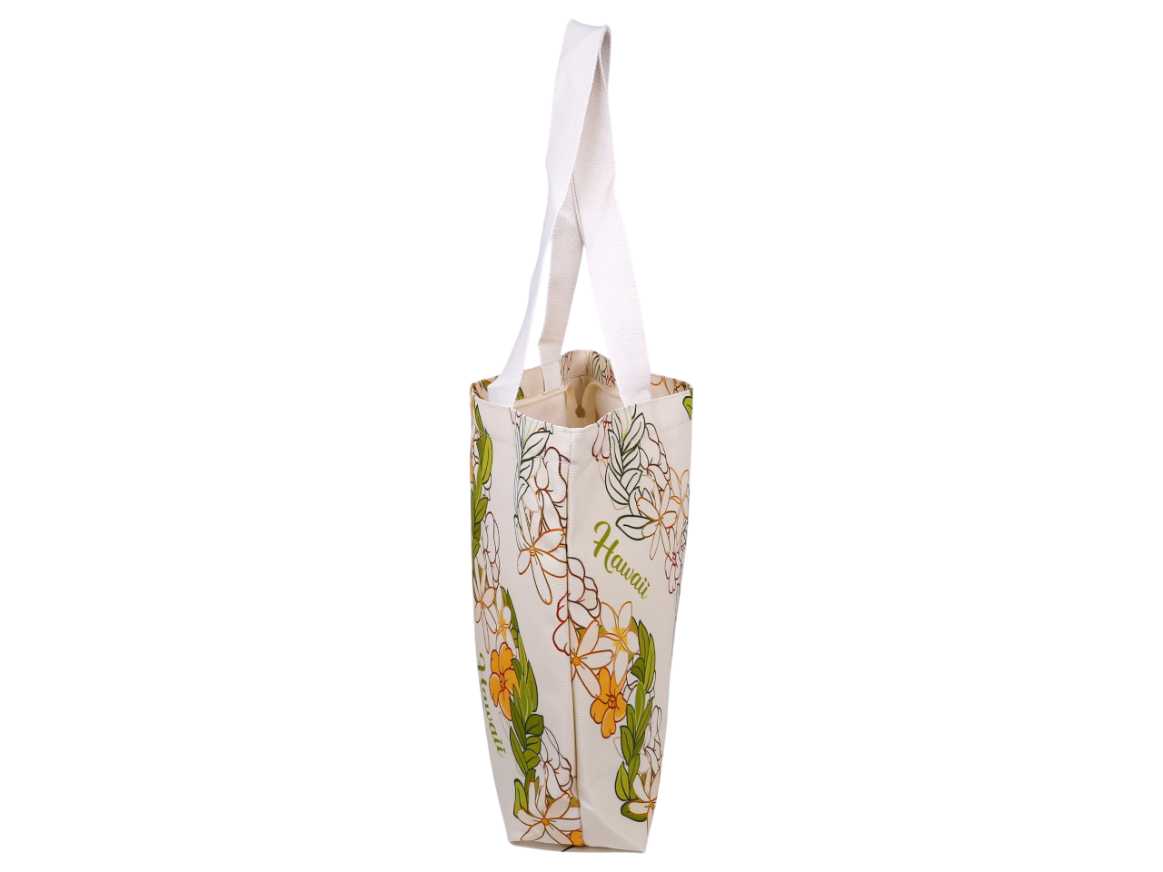 "Hawaii" Pikake Flower Print Beach Tote Bag 45x33x11cm, MOQ-4 - Image 4