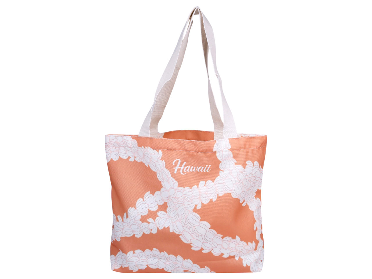 "Hawaii" Pikake Flower Print Beach Tote Bag 45x33x11cm, MOQ-4 - Image 2