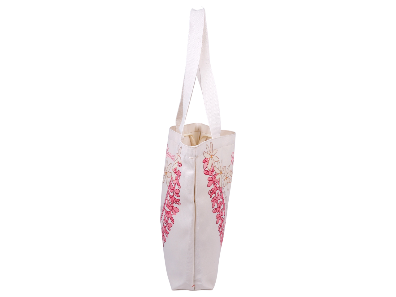 "Hawaii" Pikake Flower Print Beach Tote Bag 45x33x11cm, MOQ-4 - Image 4