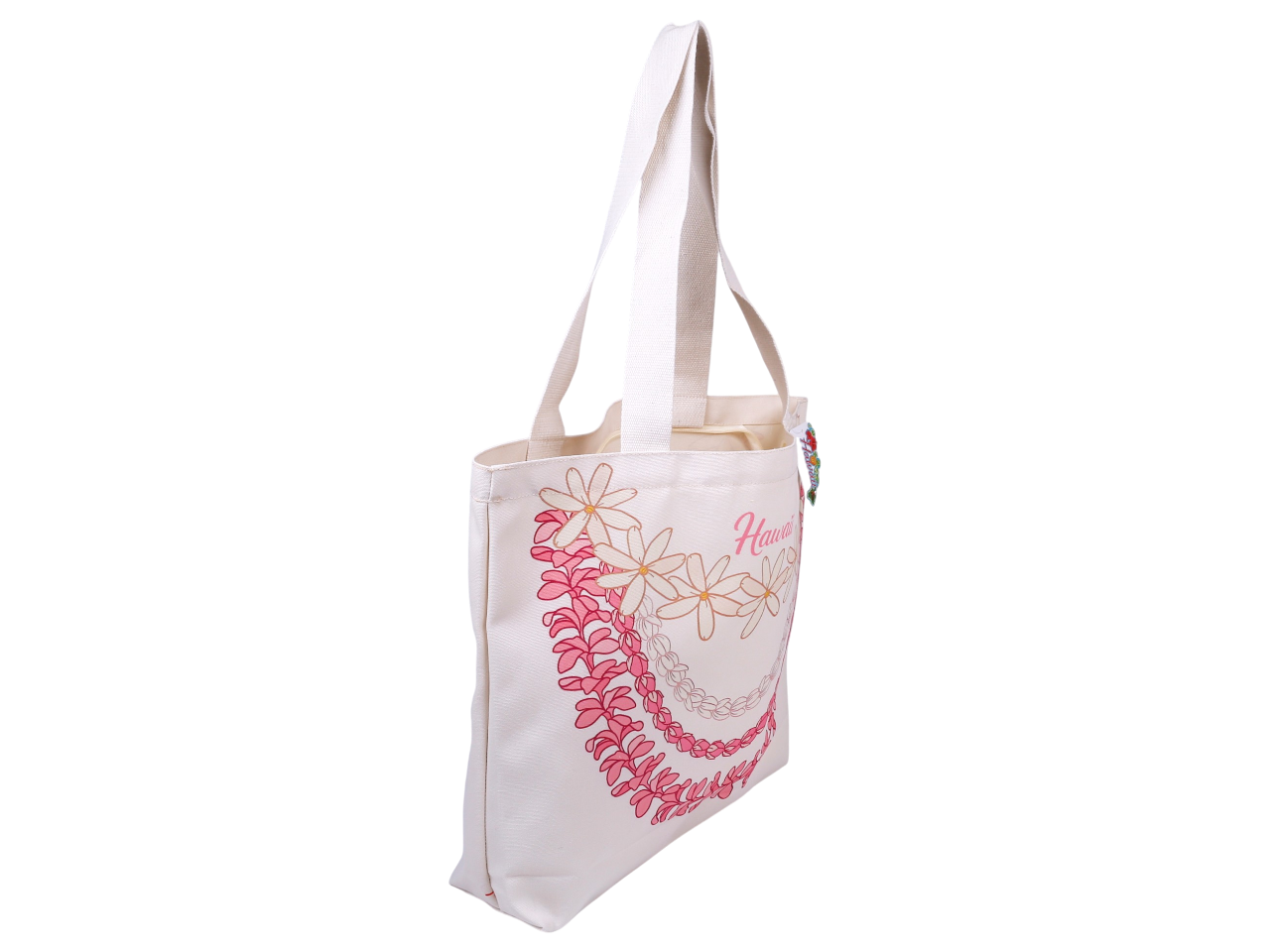 "Hawaii" Pikake Flower Print Beach Tote Bag 45x33x11cm, MOQ-4 - Image 3