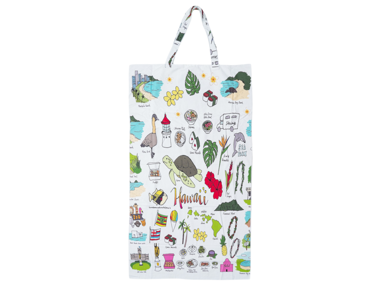 2-in-1 Hawaii Famous Sites Microfiber Towel Foldable into Bag, MOQ-4 - Image 2