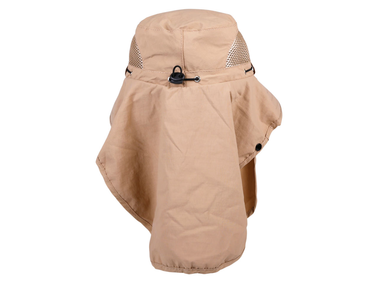 "Hawaii" State Fish, Multi Task w/ Face Shield Khaki Dry Fit Ranger Hat, MOQ-6 - Image 3