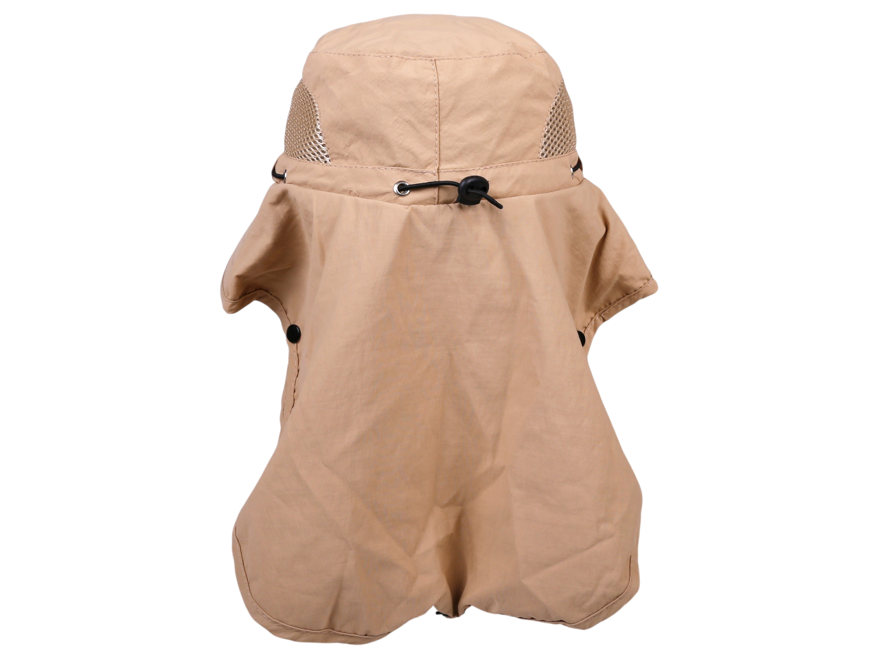 "Hawaii" Shaka Sunset, Multi Task w/ Face Shield Khaki Dry Fit Ranger Hat, MOQ-6 - Image 3