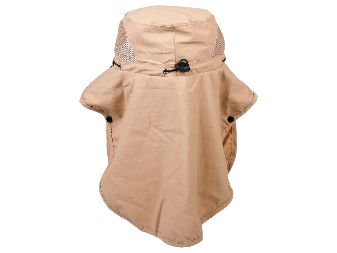 "Hawaii" Tribal Turtle Family, Multi Task w/ Face Shield Khaki Dry Fit Ranger Hat, MOQ-6 - Image 2