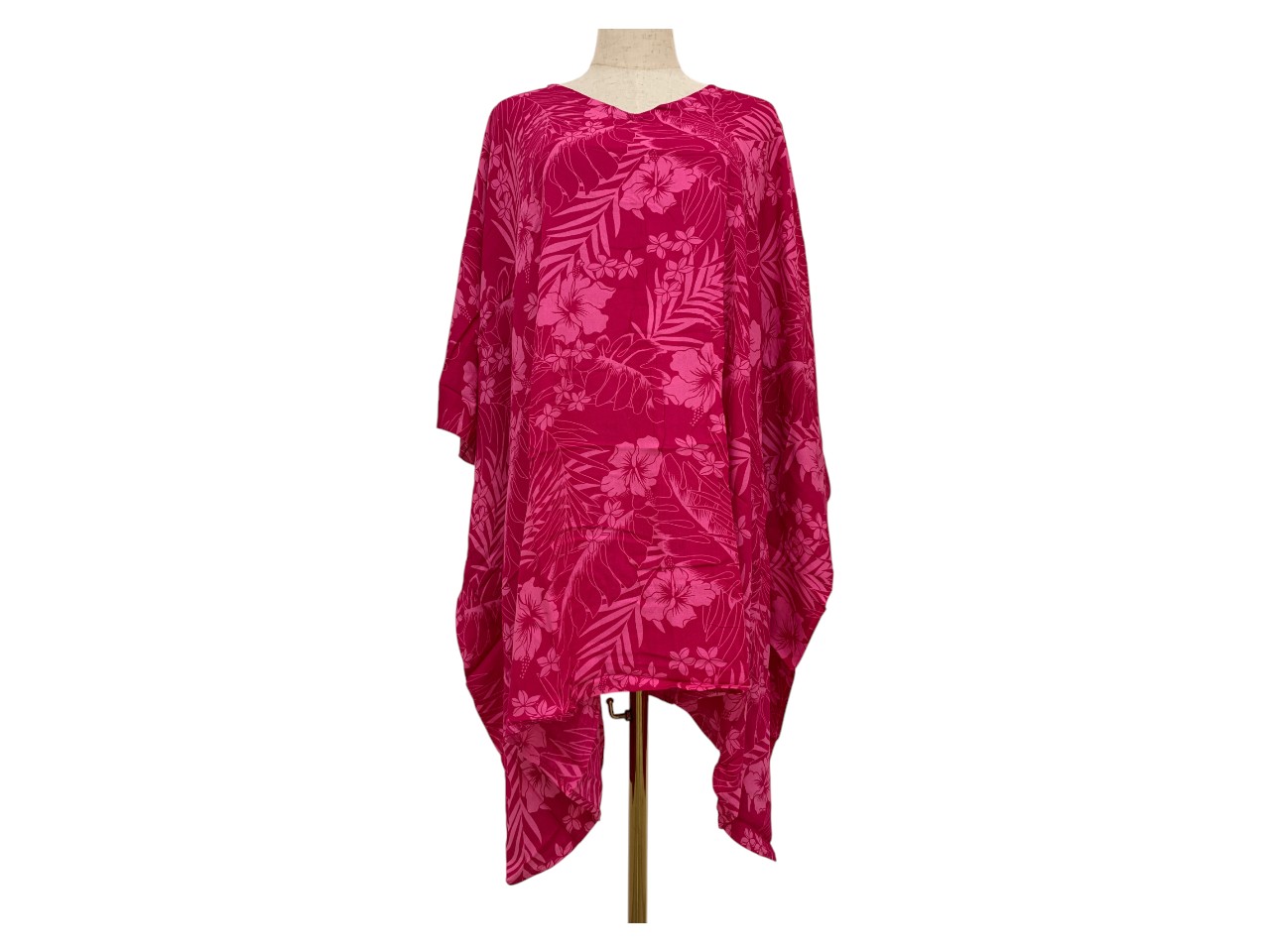Assorted Tropical Floral Print Rayon Cover Up Poncho, MOQ-6, 66/cs - Image 2