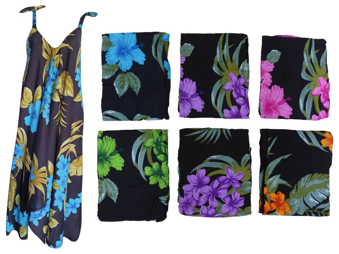 Plumeria & Hibiscus Fashion Medium Tied Shoulder Strap Asstd