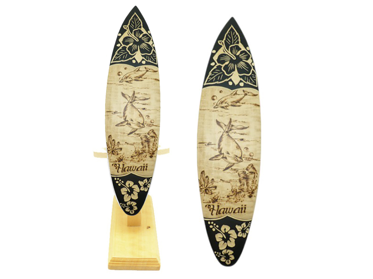 Special Order-50cm WoodCarved & Wood Burned "Hawaii" Surfboard