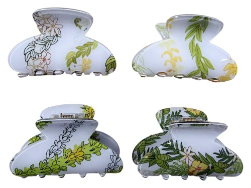 6.5x3.5cm Four Assorted Pikake Hair Clip, MOQ-12/pk