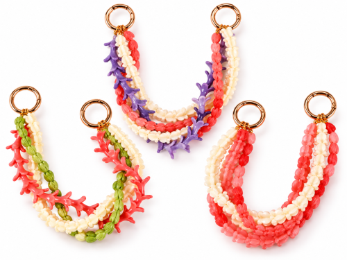 4-Triple Strand Bag Charm